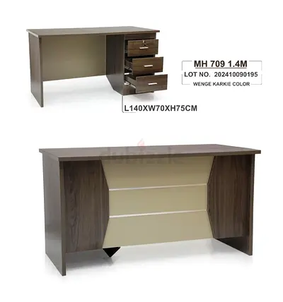 Stylish 1.4m Executive Desk with Drawers