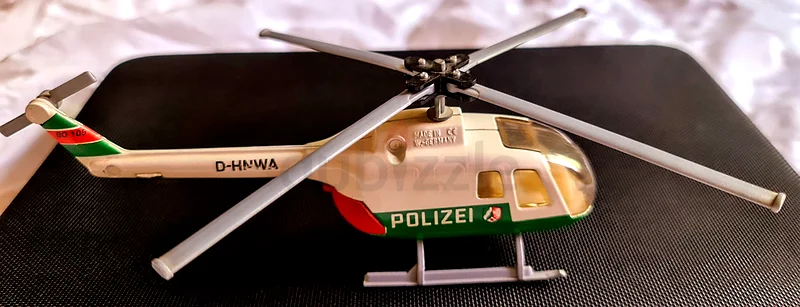 SIKU Scale 1:55 Vintage Police Toy Helicopter - A Classic Collectible!62863823518977112