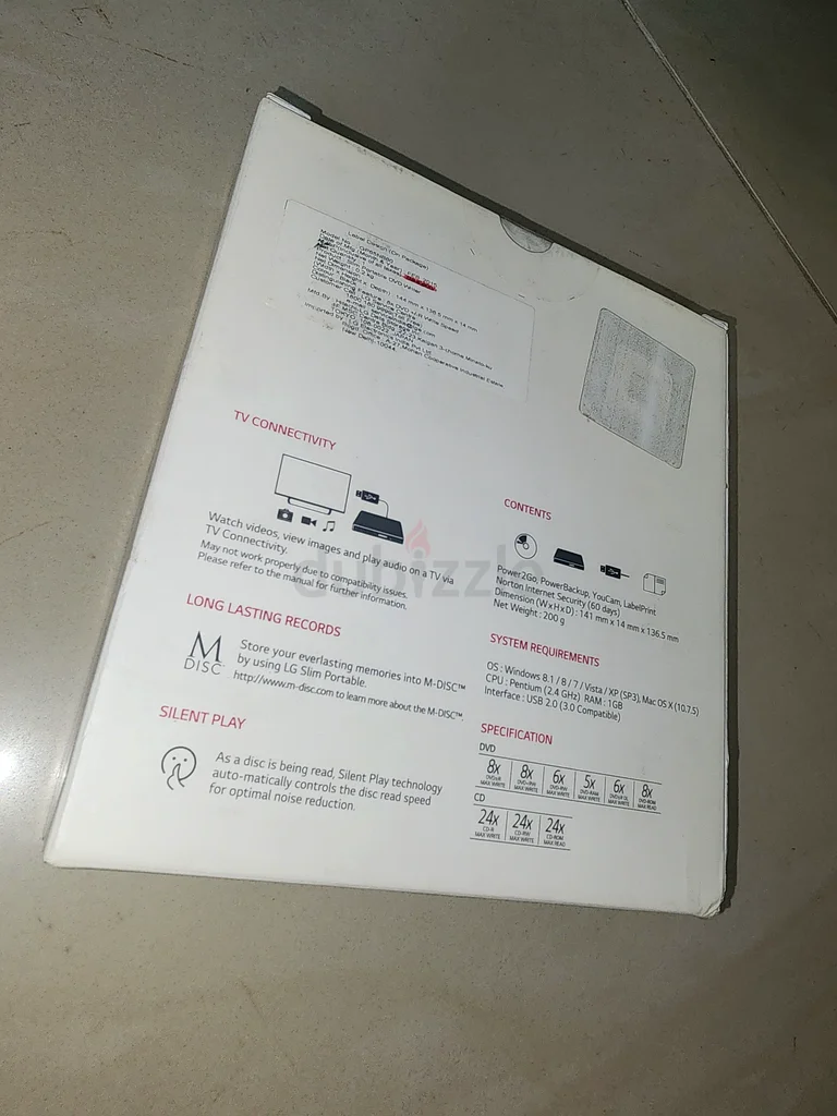 LG ألترا سليم قرص DVD مكتوب محمول - صديق الأفلام الخاص بك!63265599440129111