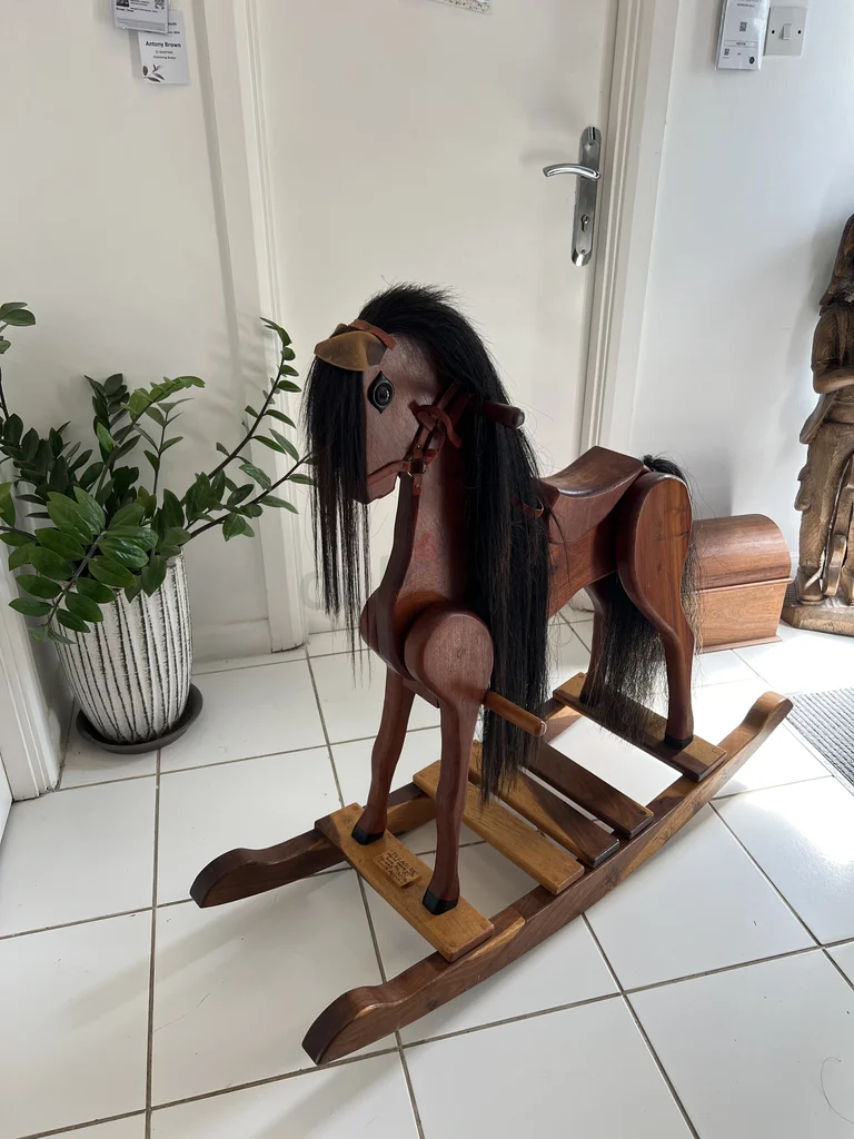 Vintage Wooden Rocking Horse - Perfect for Your Little One!62929658165378117