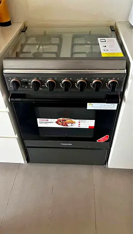 Toshiba Gas Cooker, 60×60cm, TBA-24BMG4G089KS-SA Black/Gray, FREE DELIVERY, INSTALLATION