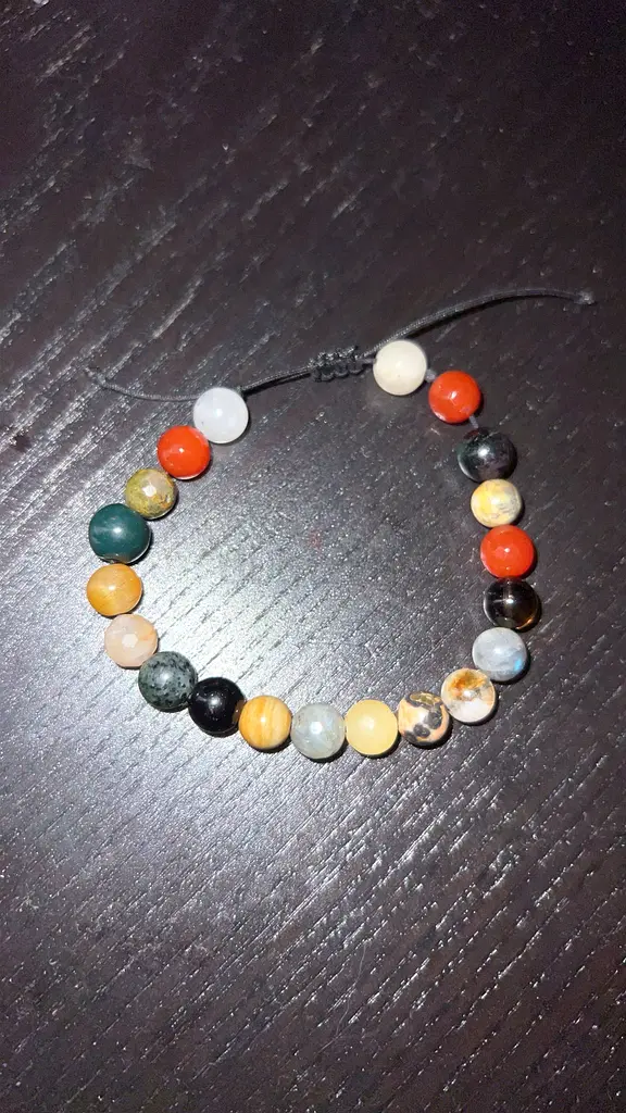 Handcrafted Beaded Bracelet of Natural Rare Crystal Stones