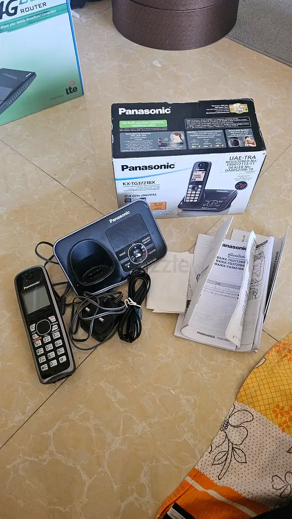 Panasonic Cordless Phone with Base Station Accessories63261817891971115