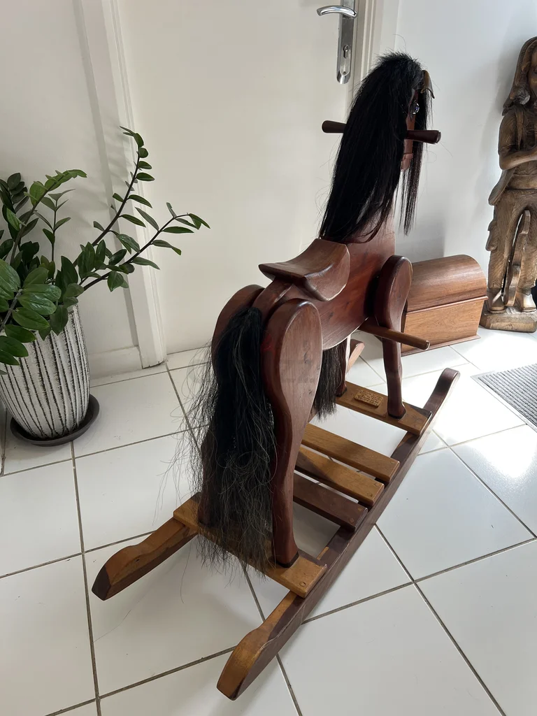 Vintage Wooden Rocking Horse - Perfect for Your Little One!62929658165378112