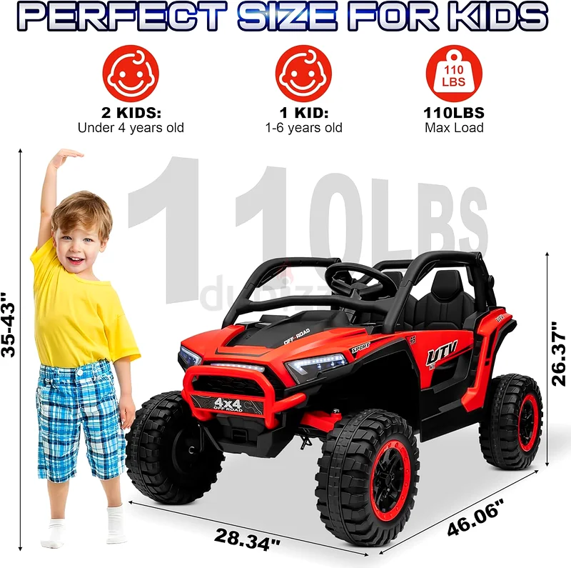 Electric Rideon Kids UTV SandViper Suv Jeep 12 v63265093173635112