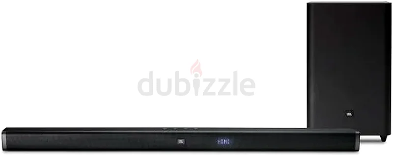 عزز صوت منزلك مع مجموعة JBL 2.1 ساوندبار وسماعة صوت منخفض!632618123768341125