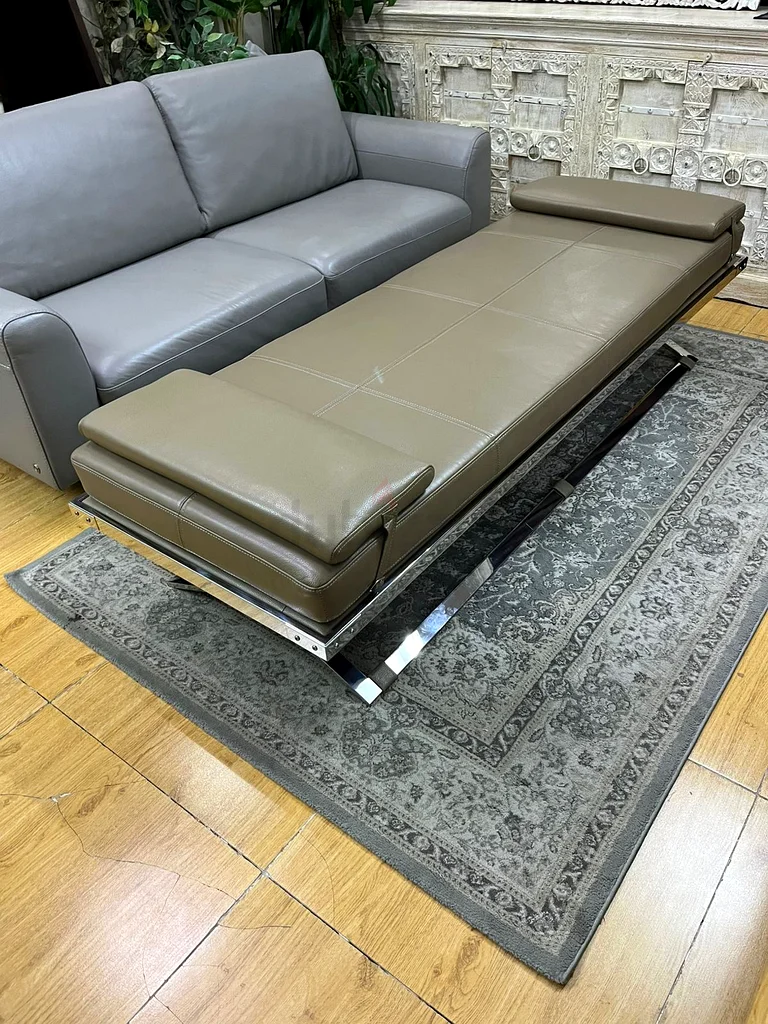 Charming Pure Leather Bench From THE ONE62865808904067111