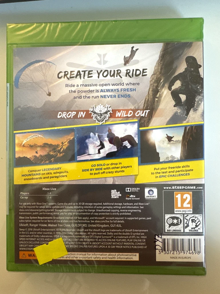 Experience the Thrill of Winter with Steep for Xbox One!62930643903875111