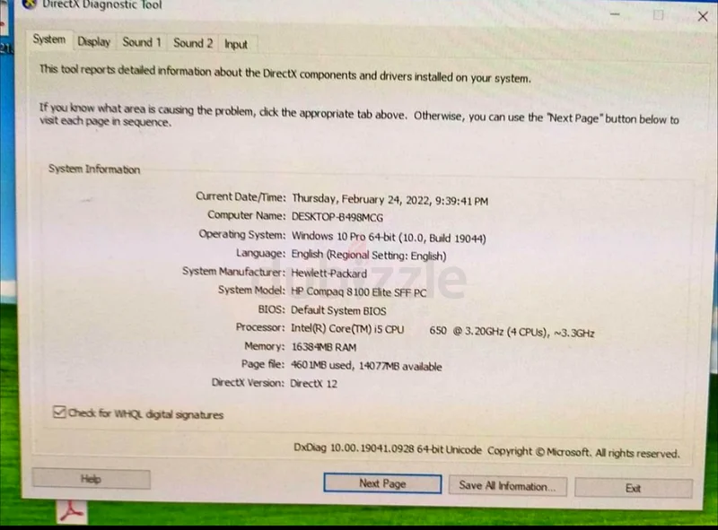 كمبيوتر للبيع63197645844867112