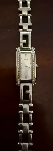 Elegant Guess Womens Watch with Crystal Accents