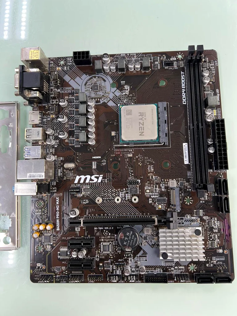 معالج AMD Ryzen 7 1700 مع لوحة أم MSI B450M63257114545795114