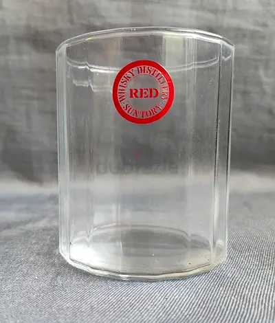 Vintage Old Suntory Whiskey Distilleries RED Japan Glass