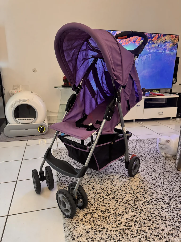 Foldable light-weight baby stroller with brakes.62930653690114111