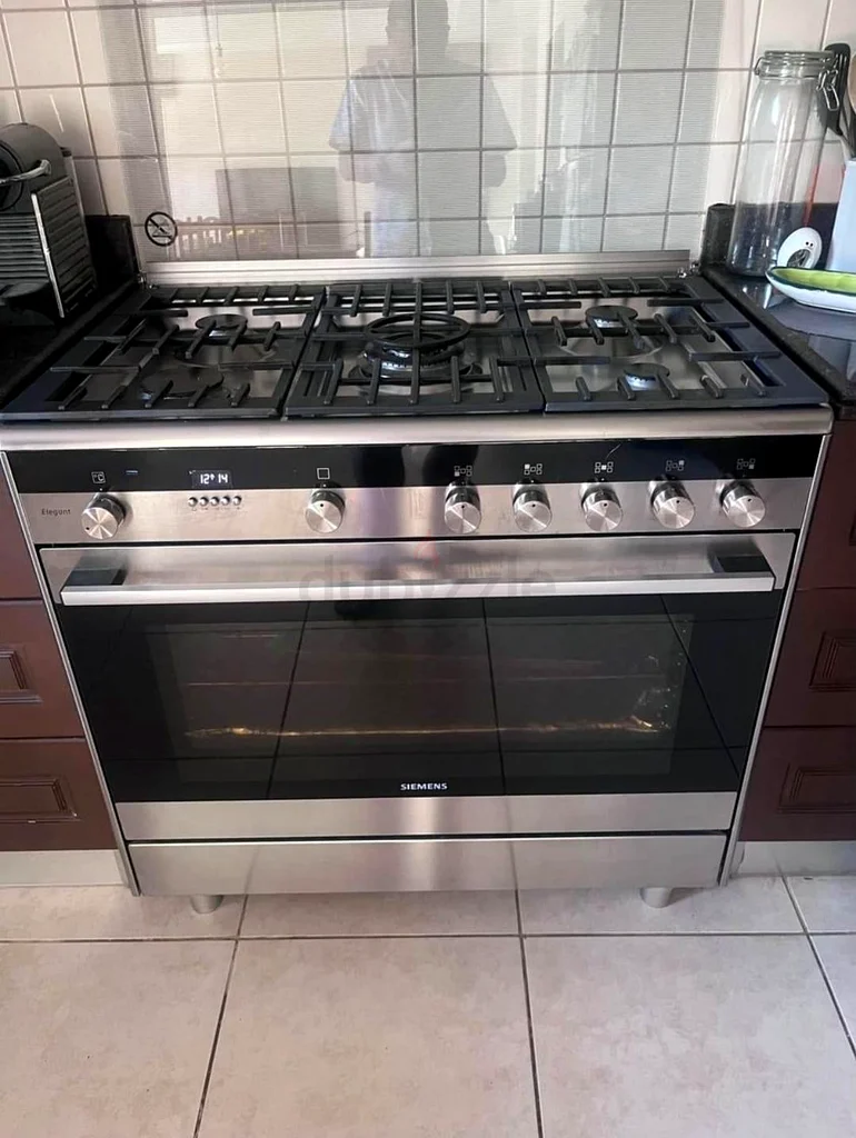 سيمنز آي كيو 700 أحدث موديل فرن غاز بـ 5 شعلات كهربائي 90 سم632645850786581110