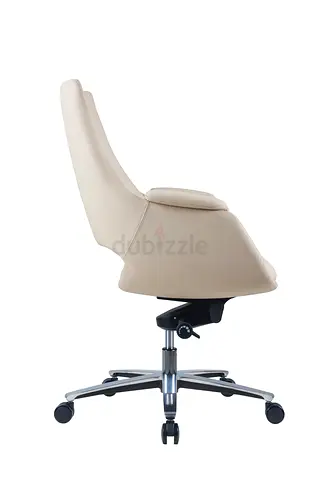 Medium back executive leather heavy-duty chair