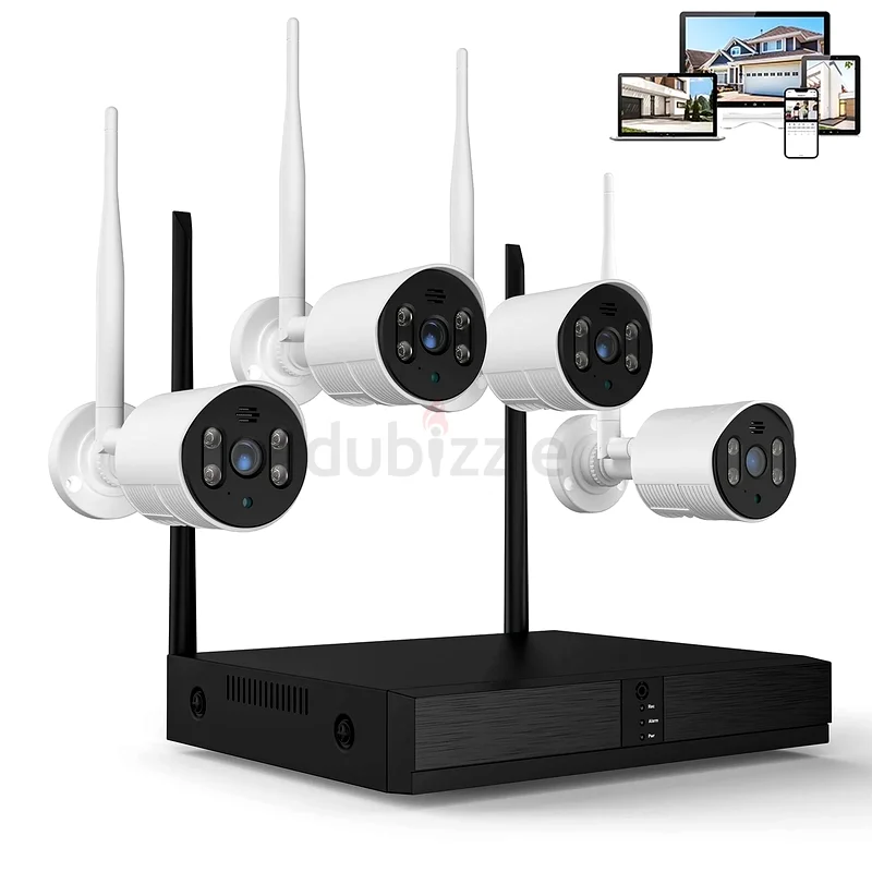 نظام كاميرات مراقبة TOPVISION سلكية 4 قطع، 8 قنوات، 3 ميجا بيكسل، جهاز تسجيل فيديو رقمي منزلي، مراقبة IP بدقة 1080P63261821247491111