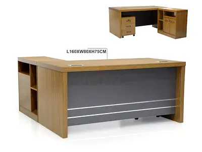 L shape executive table