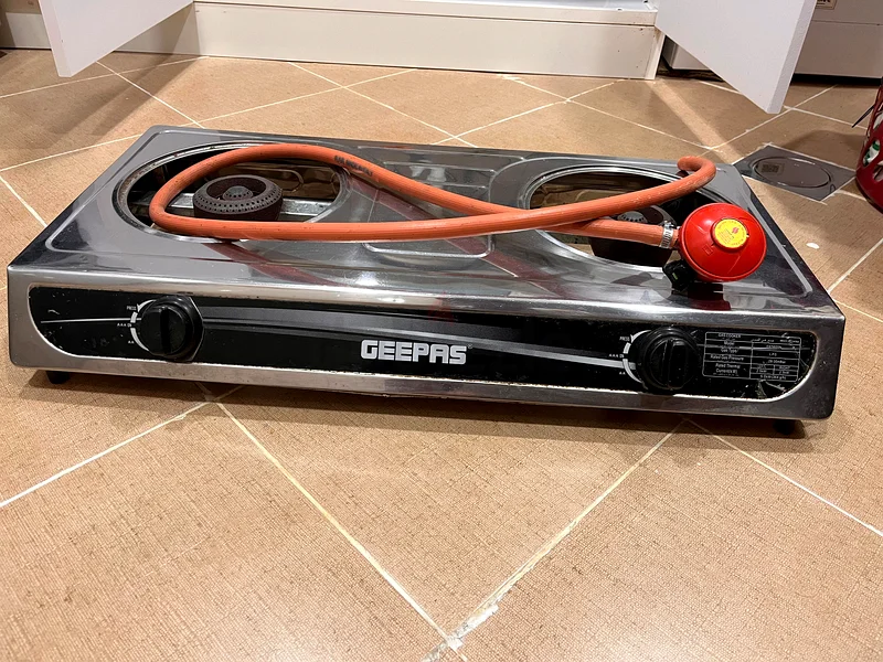 Geepas Stainless Steel Gas Cooker, 2 Burners Stove63247757559298113