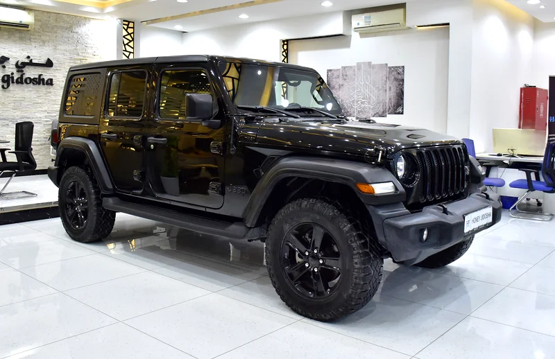 AED 2,134 EMI at 0% DP | Jeep Wrangler Sport (2020 Model) in Black Color, American Specs63171743714946112