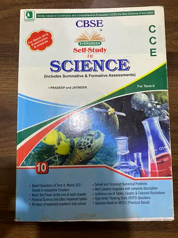 CBSE Science Self Study Book for Class 10