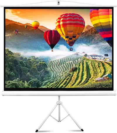 72 Projector Screen with Floor Standing Portable