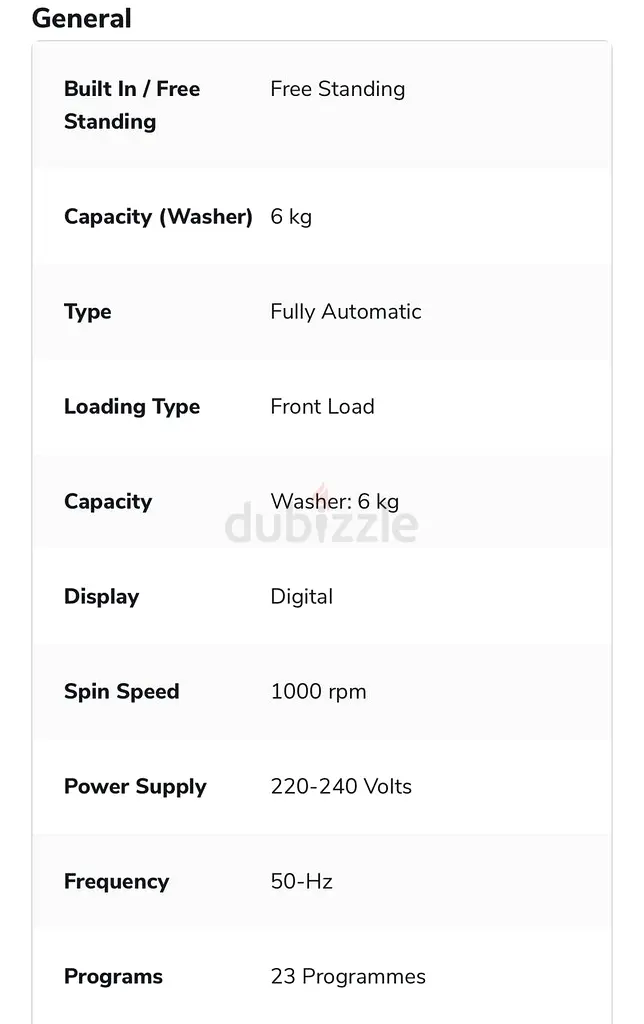 Efficient Fully Automatic Front Load Washing Machine - 7kg Capacity