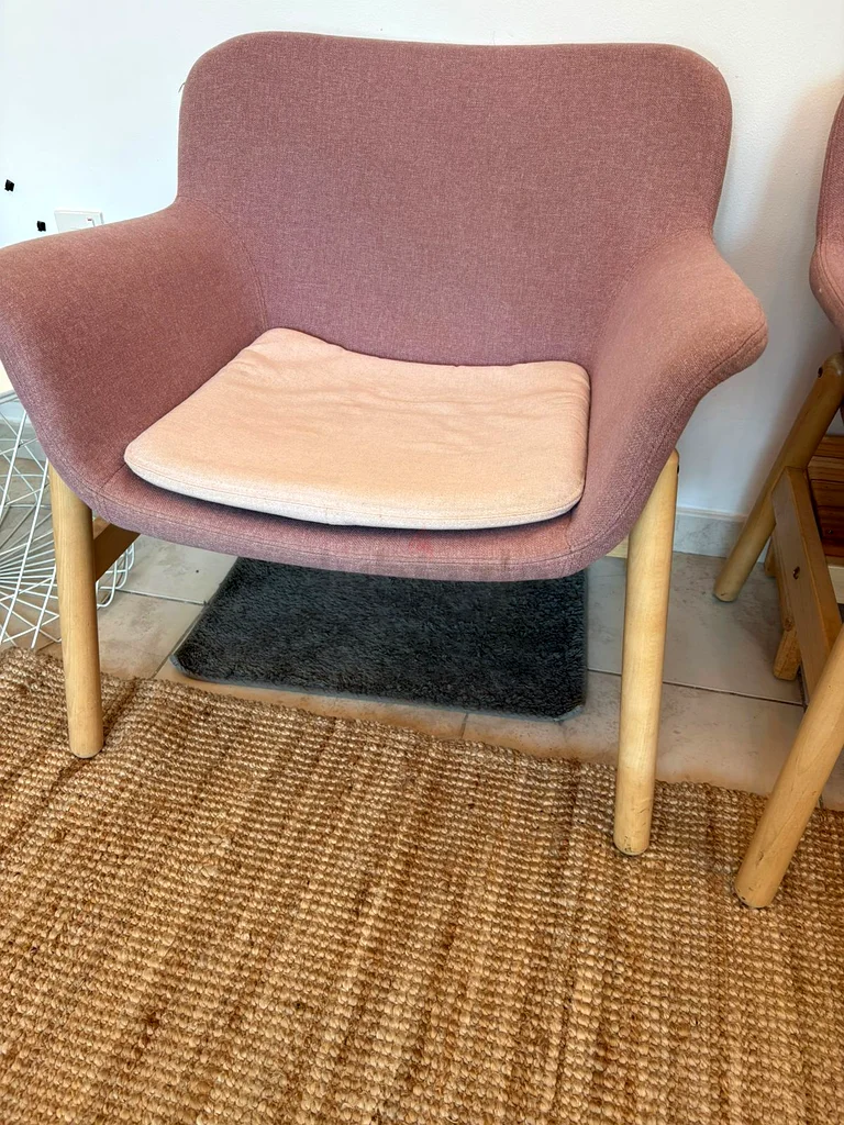 Pair of Chic Pink IKEA Armchairs - For Sale Together or Separately62863819511299114