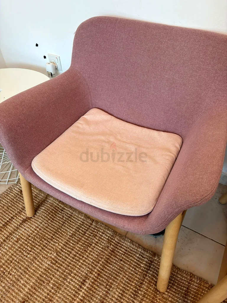 Pair of Chic Pink IKEA Armchairs - For Sale Together or Separately62863819511299111