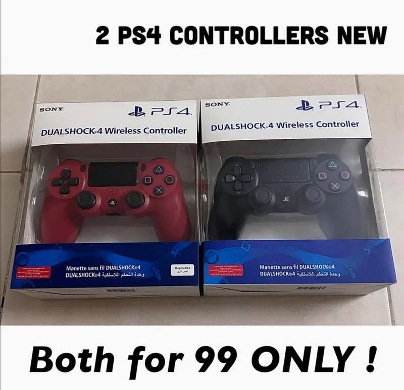 2 متحكم PS4 جديد - كلا متحكّم PS4 مقابل 99629306446109461129