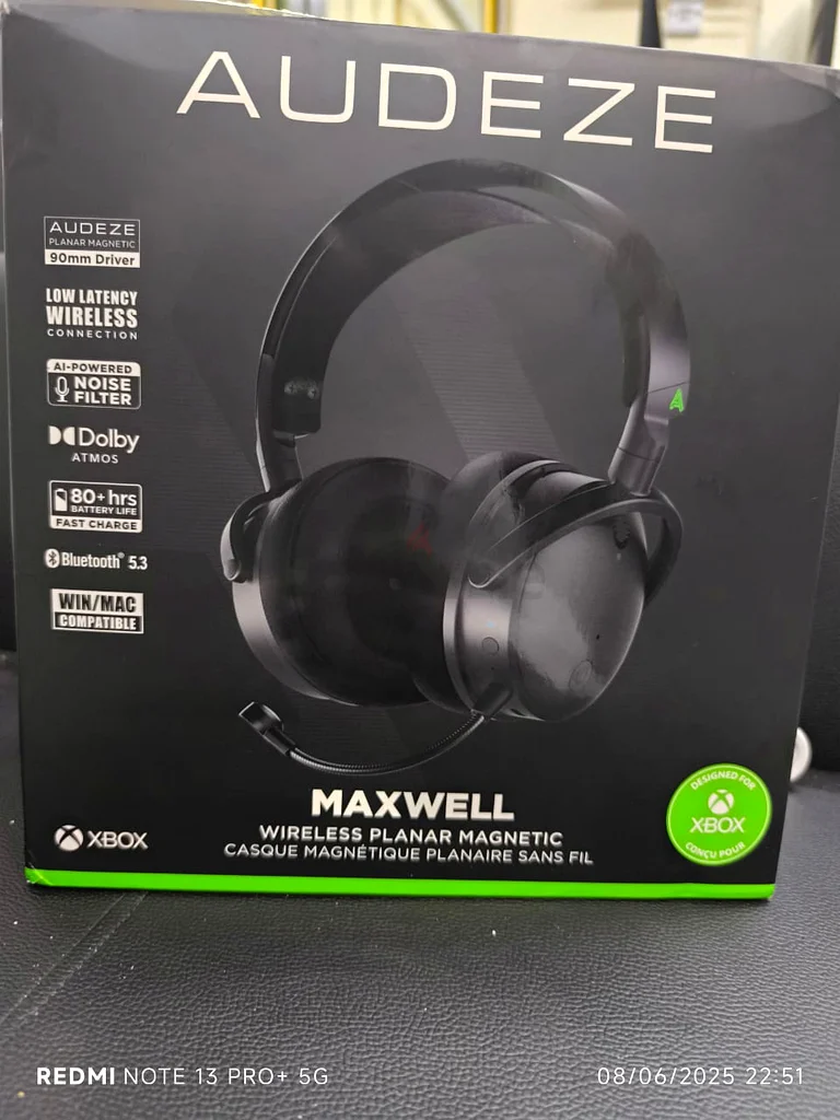 سماعة ألعاب لاسلكية Audeze Maxwell لهوائي Xbox63264073276930111