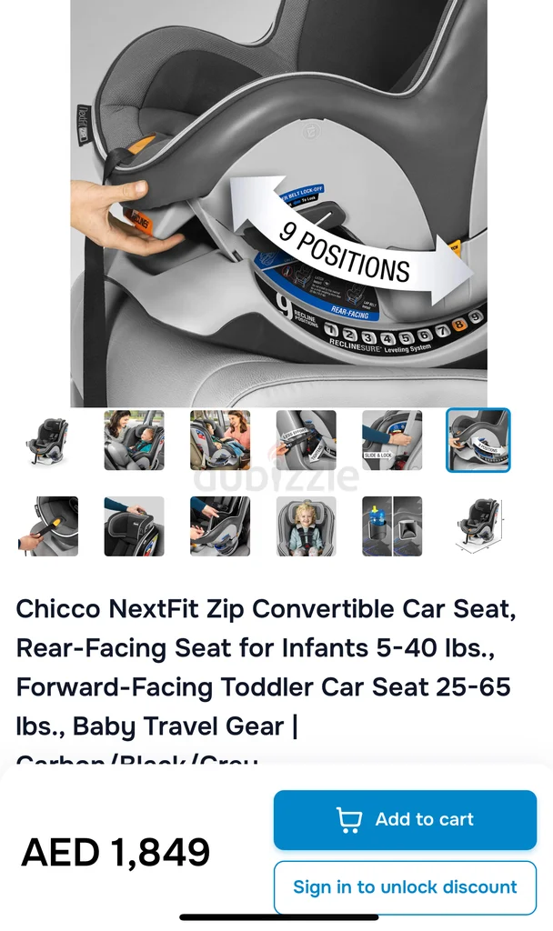 Chicco ix convertible car seat62863824504322111