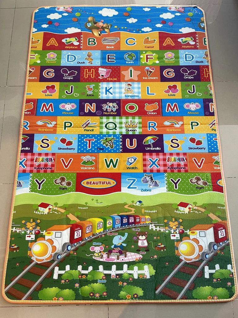 Foam Play mat with patterns on both side 1.5mx1m632063893096971123