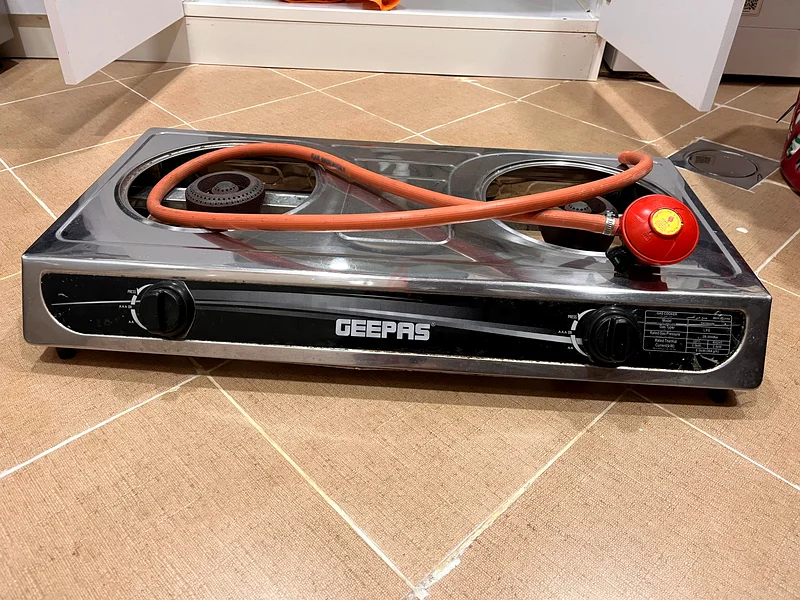 Geepas Stainless Steel Gas Cooker, 2 Burners Stove63247757559298111