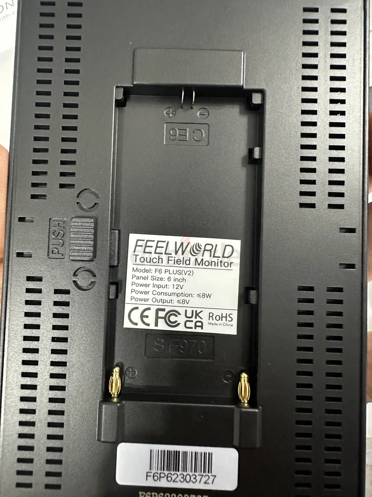 شاشة مراقبة الكاميرا Feelworld f6 بوصة 6 بوصات 4K62931672273538111