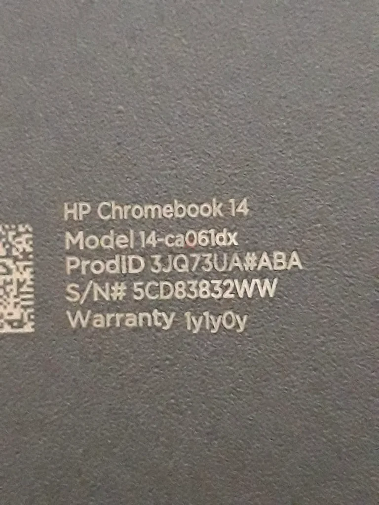 HP 14 inches With HD Display Android Chromebook(14-ca061dx) ), RAM 4 GB_SSD 32 GB_VERY CLEAN63258147694722114