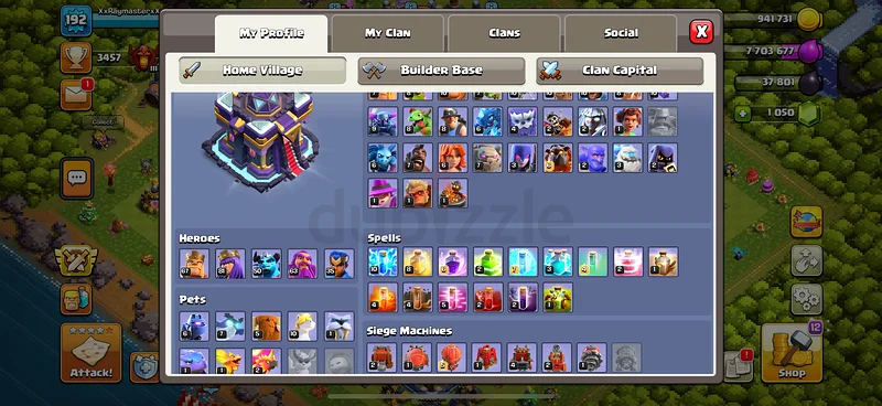 كلاش أوف كلانس تاون هول 15 شبه مكسيمال63228834796547112