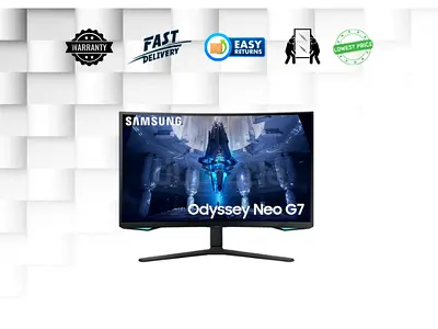 Samsung 32 inches Neo Odyssey G7 4K 165Hz Curved Gaming Monitor