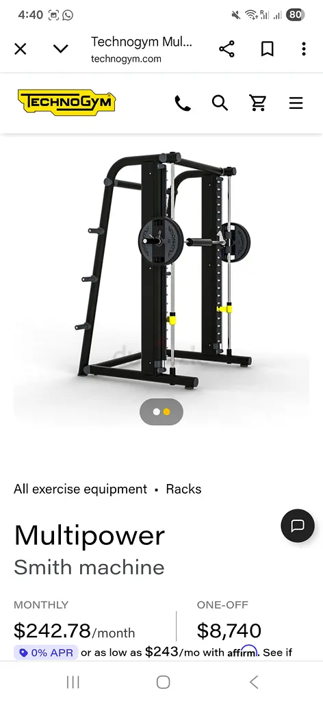 Technogym multi power smith machine63264580753922115