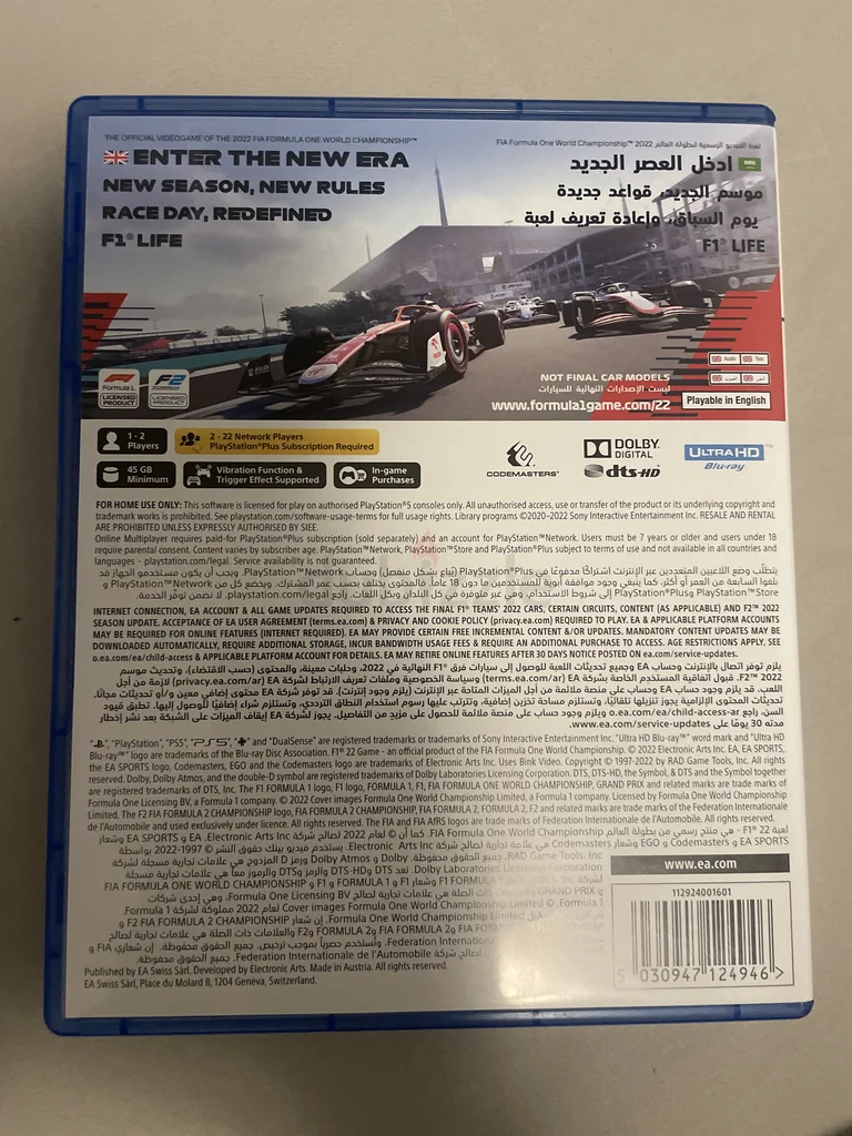 Experience the Thrill with F1 22 for PS5!62935675915137111