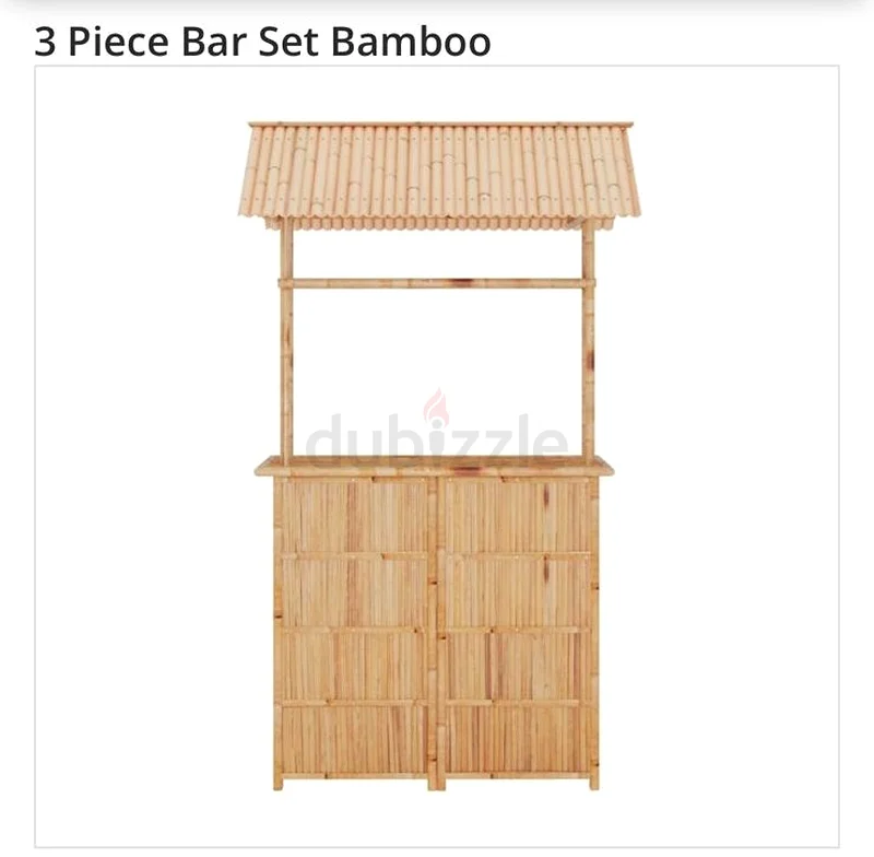 3 Piece Bar Set Bamboo63219821125249113