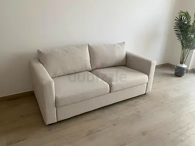 Brand new condition vimle sofa bed beige two seater