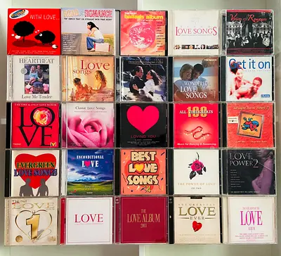 25 Romantic / Love Music CD’s