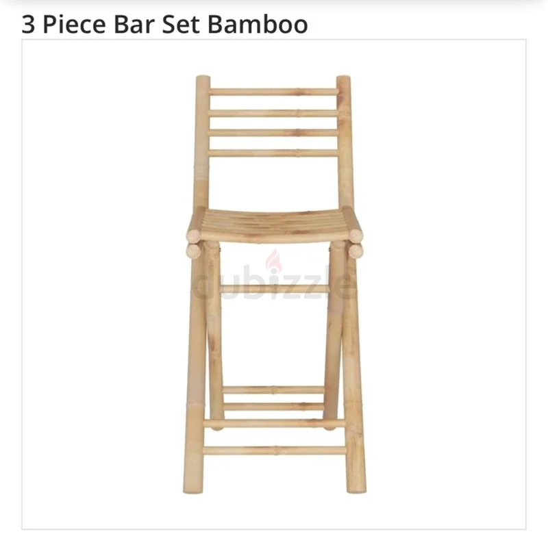 3 Piece Bar Set Bamboo63219821125249111