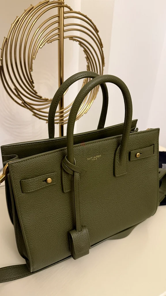 Stylish YSL original bag. Khaki colour. Original price was 11.00062931670328833112