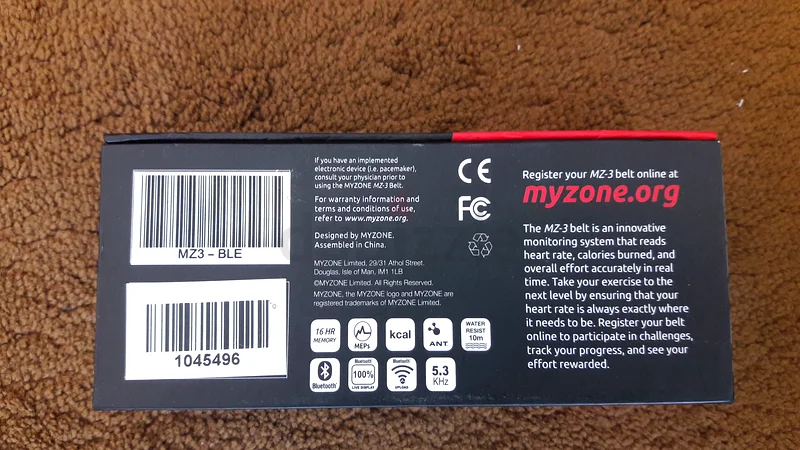 MyZone MZ-3 جهاز تتبع اللياقة البدنية63247251666050112
