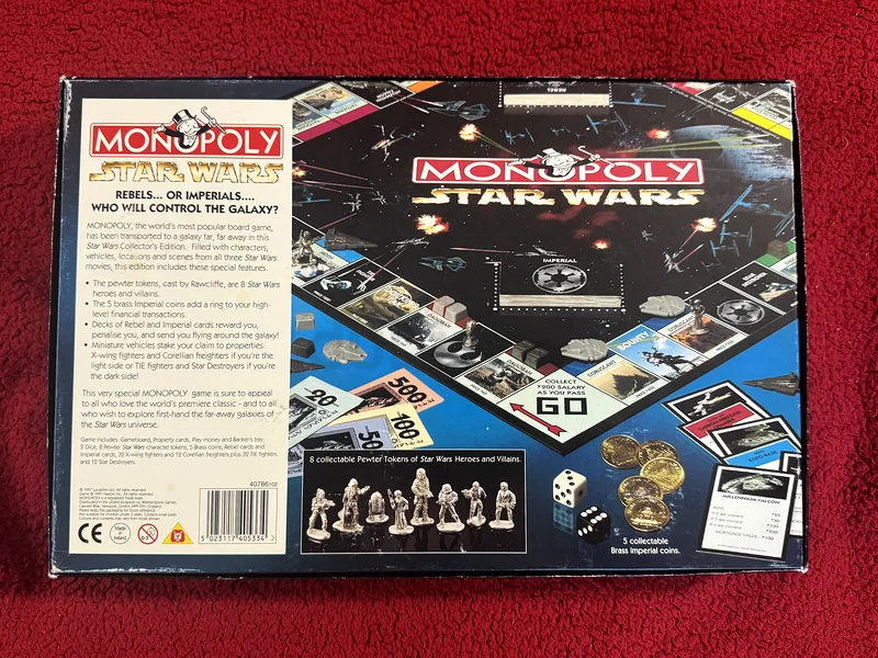 1997 Monopoly Game Star Wars Limited Collectors Edition62864710211202112