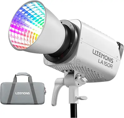 Godox LA150R RGB Video Light 165W Full-Color LED Light,CCT 1800K-10000K Support NFC and APP Control