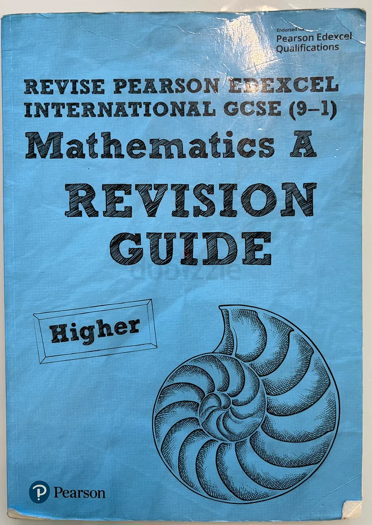 Revision Guide for Pearson Edexcel IGCSE Mathematics A - Higher Tier (4MA1)63264587497857110
