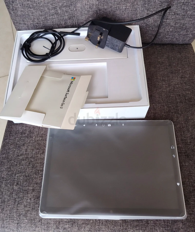 Microsoft Surface Go 3-10.5 Inch 2-in-1 Tablet PC - Platinum - Intel Pentium Gold ,64GB/4GB RAM63256071703425114