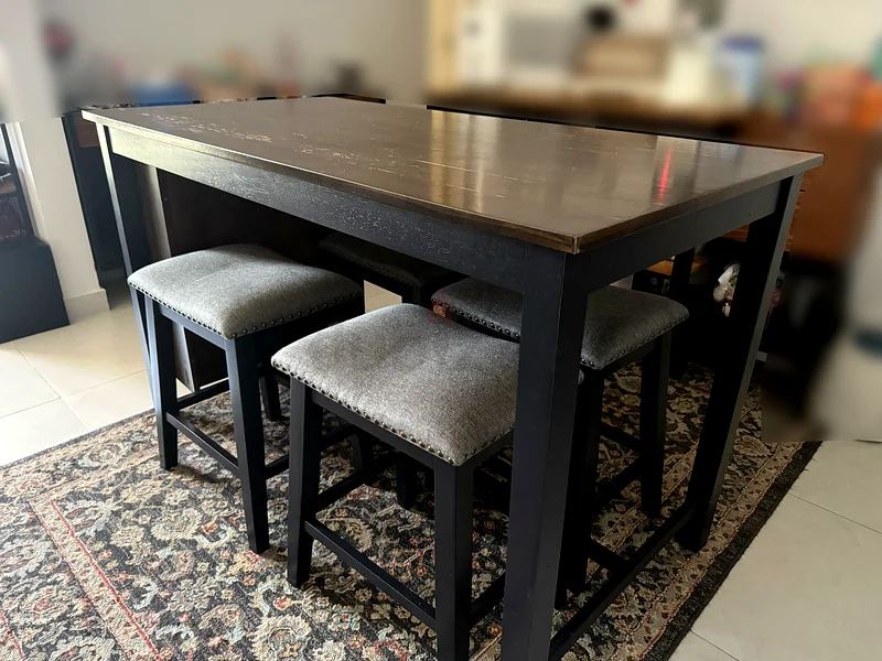 Dining high table with chairs62864708408705112
